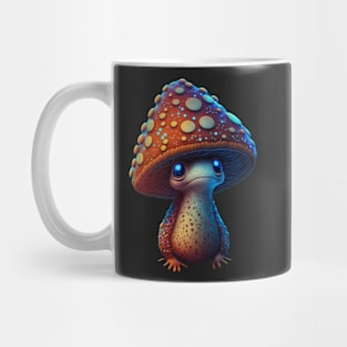 magical toadstool mushroom character sleepy face Mug